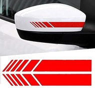 Car Sticker 2pcs 15.3 * 2cm Auto SUV Vinyl Graphic Car Sticker Rearview Mirror Side Decal Stripe DIY Car Body Decals Car Styling