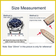 § ▪ ♀ 22mm 24mm Genuine Leather Watch Band for Fossil Black Buckle Waterproof Sweet-Proof Men's Wat