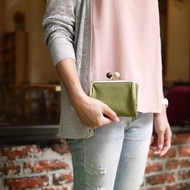 日本大人氣‧彩色珠扣軟質牛皮短夾Made by Zucchero Filato