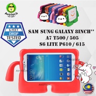 Awotech Samsung Galaxy Tab A 8.0 2019 A8 10.5inch Peranti Siswa tablet  A7 T500 P610 Tablet S6 Lite Kids Case Cover-Tablet Samsung T380 T385 T290 T295 T500 T505 / M2 M3 Samsung Galaxy Tab Cover For Kids 三星平板 保护套 保护壳