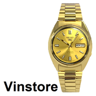 [Vinstore]  Seiko 5 SNXS80J Automatic Japan Made Gold Tone Stainless Steel Gold Dial Men Watch SNXS80J5 SNXS80