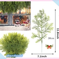Shanshan 20 Pcs Artificial Leaves Branches 11.8 Inches Pine Stems Christmas DIY Accessories For Home Garden Decoration