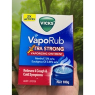 Effective BREAST WARMING OIL TO REDUCE BABY Coughs VICKS VAPORUB EXTRA STRONG 100G AUSTRALIA - 17365