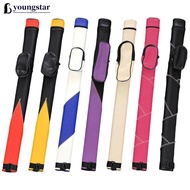 YOUNGSTAR 1/2 Split Billiard Cue Storage Bag Anti-Deformation Oval-Shaped Spliced Color Cue Tube Sin