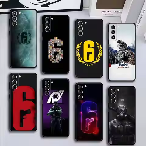 R-Rainbow Game S-Six S-Siege Phone Case For Samsung GalaxyA13,21s,22,31,32,52,53,71,72,73,Soft Black
