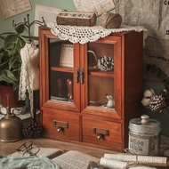 Tea Set File Storage Rack Storage Bookshelf Water Cup Storage Rack Desktop Wooden Cup Stationery Sto