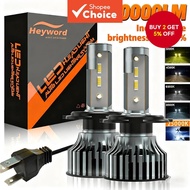 Car LED headlights H7 H1 H3 H4 H11 9005 9012 high brightness focused 3000k 4300k 6000k 8000k four co