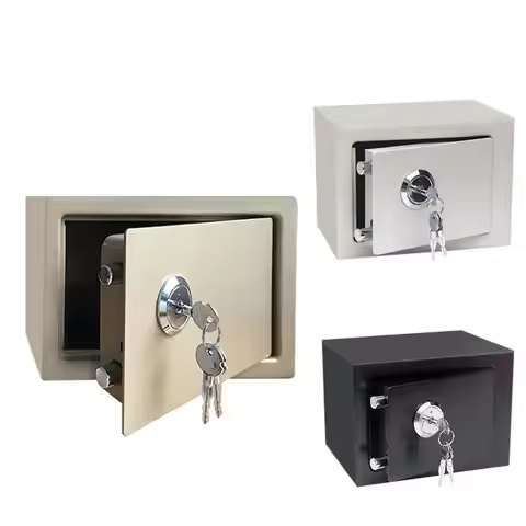 Safe Box Steel Security Safe And Lock Box Safe High Strength Fireproof Home Safe Dual Key System Sec