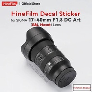 Hinefilm Skin for Sigma 17-40 f1.8 for Sony Lens Skin for Sigma 17-40mm F1.8 DC Art Sticker 17 40 Le