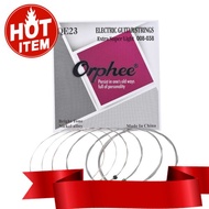HOT ITEM Orphee QE23 Electric Guitar String 6pcs/Set(.008-.038) Hexagonal Steel Core Nickel Alloy Ex