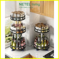 ♞,♘NETEL kitchen organizer 360° Spice Rack Rotatable Kitchen Seasoning Storage Rack