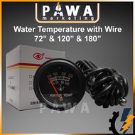 Pawa Susuki 12V 24V Universal 2inch 52mm Water Temperature Gauge 72inch 120inch 180inch  with wire