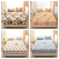 【 Ready Stock】Abraca Dabra 100% Waterproof bed sheet with cartoon pattern COTTON Waterproof Mattress Protector Single Queen King Size
