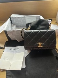 （全新 有單有盒有紙袋） Chanel 香奈兒 黑色袋 包包 袋 手拿包 handbag bag crossbody bag