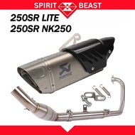 CFMOTO 250SR LITE 250NK 250SR Racing Exhaust Power Boom Full System Motorcycle Exhaust System