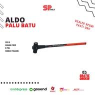 8-Sided Stone Hammer with Long FIBER Handle, 8 Pounds 3.6KG 3.6 KG ALDO/