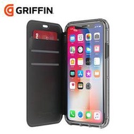 (請先詢問是否有現貨)Griffin Survivor Wallet iPhone Xs/X 黑色側翻透黑背蓋防摔皮套
