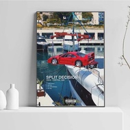 Cetakan Poster Album Dave & Central Cee 2023 Split Decision Lukisan Kanvas Seni Dinding Hiasan Rumah
