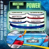 [ 100% BUAT MALAYSIA ] Perodua Bezza Spoiler ABS Gear Up Spoiler body kit with paint