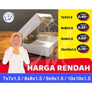 🔥LOWEST PRICE🔥 [10PCS / 25PCS] Pizza box /Kotak Kuih Lapis/Kotak Kuih talam/7"x7"x1.5"/8x8x1.5/9x9x1