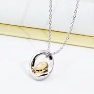 Gudetama經典系列-慵懶蛋黃哥不規則純銀項鍊