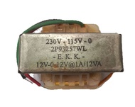 Stepdown Transformer 230VAC to 12V-0-12V (3va -25va)