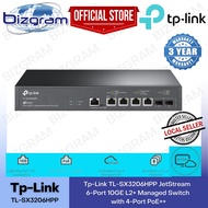 Tp-Link TL-SX3206HPP JetStream 6-Port 10GE L2+ Managed Switch with 4-Port PoE++ (3-Yrs wty)