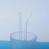 Short 15CM Glass Straw Non-Durable Transparent Bendable Milk Drink Cup Heat Resistant Stainless Stee