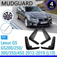 Mudguard for Lexus GS GS200 GS250 GS300 GS350 GS450 L10 2012~2019 2014  Car Accessories Mudflap Fend
