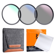 K&F Concept Filter Kit Netural Density ND4 MCUV for CPL filter Camera Lens Bundle With 1pcs Cleaning
