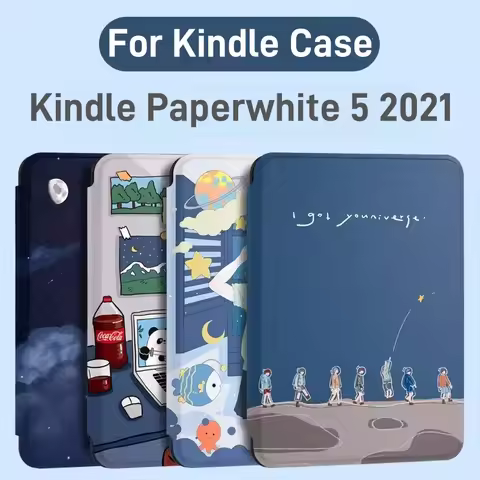 For Kindle Paperwhite 11th Generation Case 6.8 Inch 2021 M2L3EK M2L4EK Ereader PU Leather Cover for 