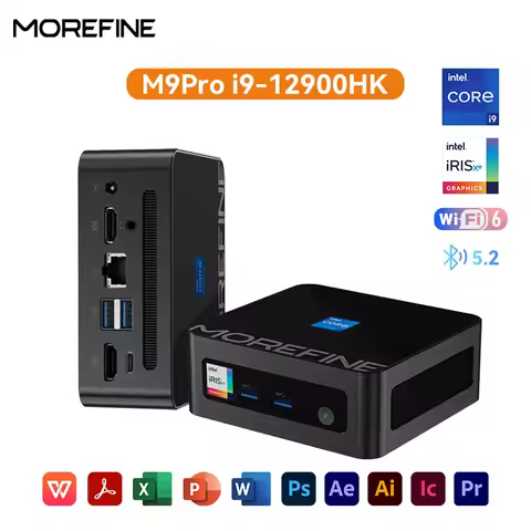 MOREFINE M9PRO Mini PC 12900HK Intel Core I9 Gaming Mini Pc 12450H RAM 16G 512GB NVME Desktop Portab