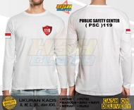 Kaos Lengan Panjang 119 PSC PUBLIC SAFETY CANTER PERUSAHAAN Bisa Custom - HSHCloth