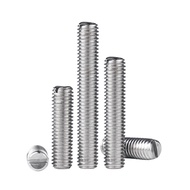 [XCF] 304 Stainless Steel Flat-End Fixing Screw Slotted Headless Meter Top Screw Screw M2M2.5M3M4M5
