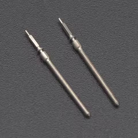 2PC Daytona Submariner Watch Winding Stem Replacement Wrist Watch Parts Stainless Steel Crown Fit 31