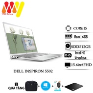 Laptop Dell Inspiron 5502 cấu hình siêu khủng Core i5 Ram 16gb ổ cứng SSD 512 Cạc rời VGA MX350 màn