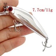 [XON] 1pcs 5.5cm/6.5g Mini Laser Hard Minnow Sinking Bait Wobbler Crank Fishing Lures Hook Bass Fres