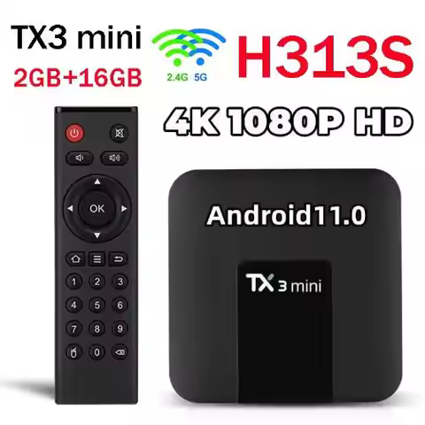 Original Tanix TX3 mini Smart TV Box 2GB 16GB Android 10.0 HD 4K Allwinner H313S Dual WiFi Set Top B