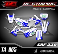 Striping Stiker Motor CRF 230 Stiker Decal CRF 230 Keren TA065
