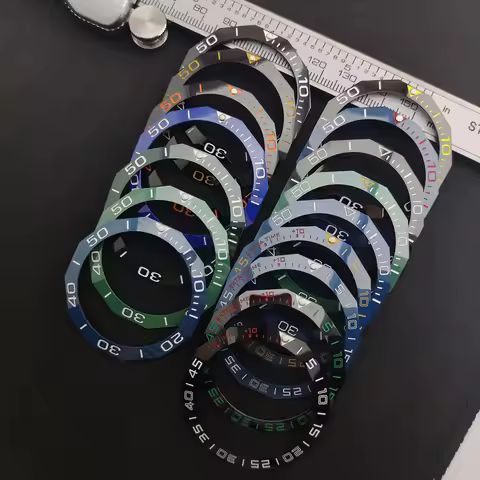 42.3*33.3mm Sloping Luminous Ceramic Bezel Insert Replacement of TAG HEUER AQUARACER automatic watch