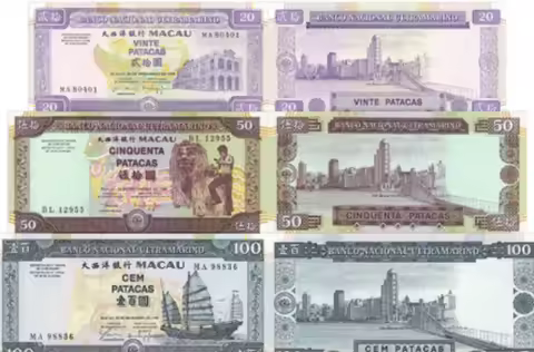 1981-2003 China Macao 5-100 Yuan UNC PMG