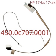 New LCD LED Video Flex Cable For HP 17-BS 17-AK TPN-W129 Laptop LCD cable 450.0C707.0001 450.0C706.0
