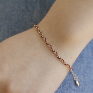 Exquisite Thin String Woven Bracelet Gold String Bead Bracelet