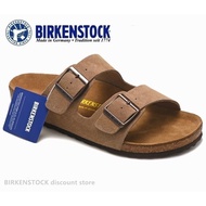 Birkenstock Arizona mens/female classic Cork light brown plush sandals beach shoes beach Shoes34-46