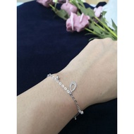 18k White gold 750 white gold bracelet 18k白金手链 18k rantai tangan emas putih