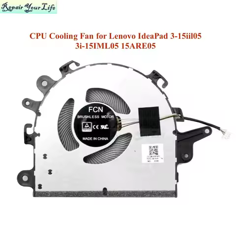 CPU Cooling Fan For Lenovo IdeaPad 3-15iil05 3i-15IML05 15ARE05 5F10S13910 5H40S2004 Notebook PC Coo