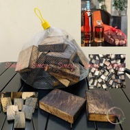 Oak Wood Crumbs Soaked in Wine, Imported Russian Oak Chips, Smoked Wood Crumbs 1kg Bag