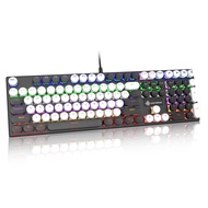 [Direct from Japan]ZIYOU LANG Wired Punk Keyboard  
Mechanical Keyboard with Knobs  
Retro Round Key