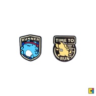 [Cat Cat Bug-Kabo] CAPOO RUN Metal Brooch Set (Kabo & Dog)