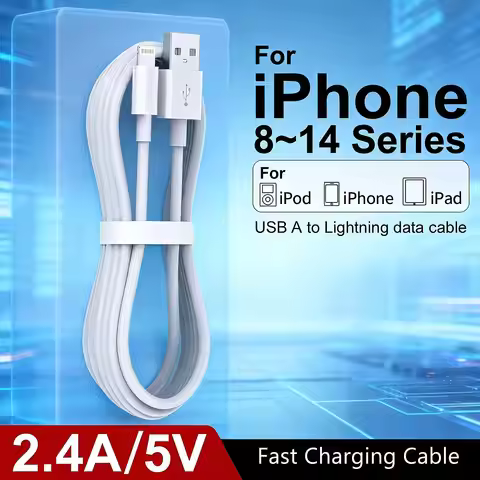 LAIHONEN Original 2.4A Lightning to USB Cable White, 3.3/6.6/10FT, For iPhone 13 12 11 Pro Max XS MA